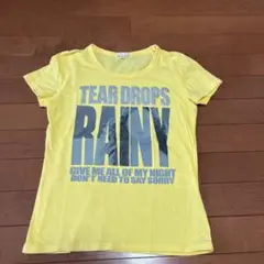 イエロー グラフィックTシャツ Lサイズ