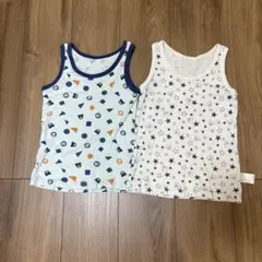 ダブルビー　120 星柄タンクトップ2枚セット