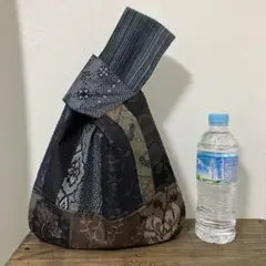 大島紬のパッチワークしじみバッグ
