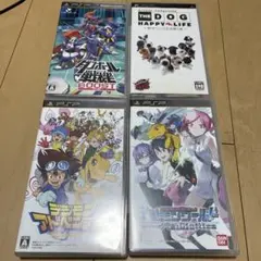 デジモンアドベンチャー他PSPソフト4本セット