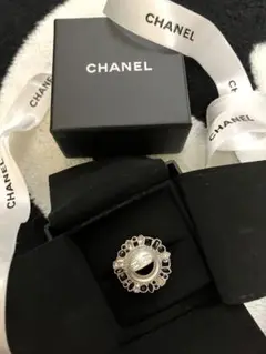 極美品CHANELシャネル スマイルモチーフ B16K刻印 指輪 正規品 刻印
