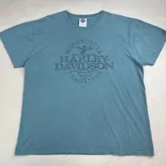 ハーレーダビッドソン Tシャツ グリーン イーグル イナズマ XL