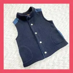 green label relaxing◆キッズベスト（125）紺