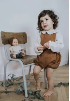 【美品】marsou Made in France サロペット マルソー 80