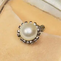 アコヤ 大粒本真珠タクピン ピンブローチ