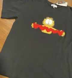 即完売品 超激レア 刺繍 ガーフィール Tシャツ 半袖 シャツ ブラック