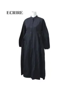 ECRIRE エクリール【陽コラボ】ボックスタックロングシャツワンピース