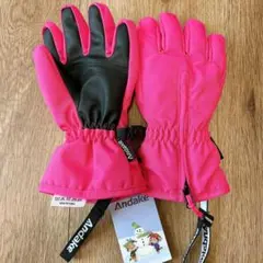 キッズグローブ 子供用 スキー ミトン 防水手袋 ピンク XXS 3-6y