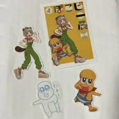 ぽこピー ステッカー 4枚セット