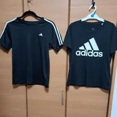 adidas ブラック 半袖Tシャツ 2枚セット