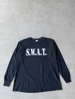 Y2K VINTAGE S.W.A.T. BLACK L/S T-SHIRT