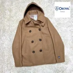 極美品✨オーシバル ORCIVAL ジーロンラムズメルトンピーコート キャメル