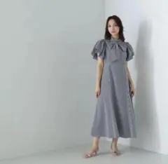 【極美品】NATURAL BEAUTY BASIC ワンピース 2way リボン