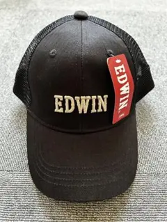 EDWIN ブラック メッシュベースボールキャップ