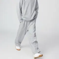 新品未使用 UNIQLO:C スウェットワイドパンツ グレー M