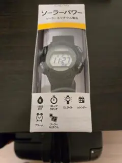 ソーラーパワー腕時計 多機能