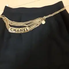 ヴィンテージ シャネル ロゴチェーンベルト ネックレスにも♪