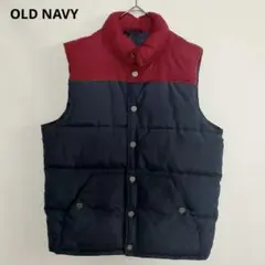 【OLD NAVY】オールドネイビー　ダウンベスト　バイカラー　S