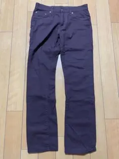 ユニクロ UNIQLO カラー ジーンズ ワインレッド
