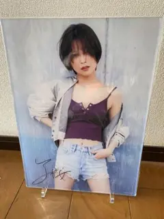 工藤美桜　サイン入りアクリルパネル プラチナム STRiKE！ 工藤美桜 直筆 サイン 写真 パネル