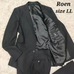 美品 Roen ロエン サイズLL スーツ シングル 2B 総裏地 黒 メンズ