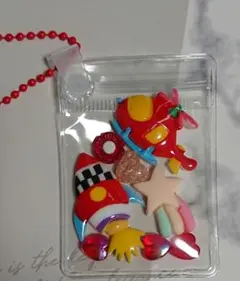 No.1172 キャンディバッグキーホルダー レッド 赤 ロケット ヘリコプター