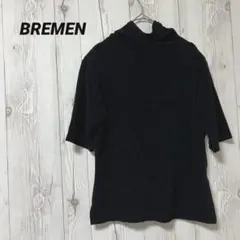 【BREMEN】半袖　トップス　タートルネック　ラメ生地