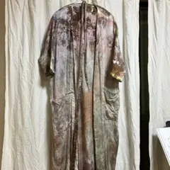 フナタビアトリエコットンロングコート美品染め