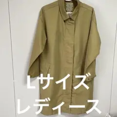 最終価格美品ワークマン撥水防水レディースL軽量ベージュトレンチコートLサイズ