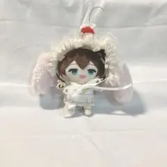 ヘッドドレス 耳付き さくらんぼ ギンガムチェック 10cmぬい もちマス