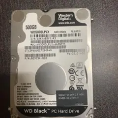 WD Black 500GB 内蔵型ハードディスクドライブ