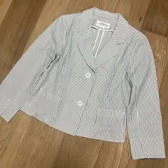 ALMAN ROSE ストライプ テーラードジャケット　夏ジャケット　M