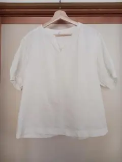 UNIQLO 半袖シャツ L ホワイト
