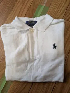POLO RALPH LAUREN ホワイト長袖ポロシャツ
