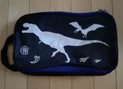 恐竜デザイン 　シューズバッグ　光る