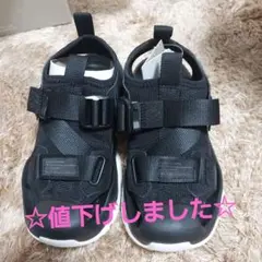 コンバース ブラック スポーツサンダル 23cm