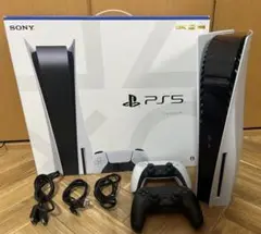 PS5 (通常版:CFI-1100A)とコントローラー(2個)セット※箱あり