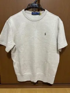 現行モデル　ポロラルフローレン　半袖 スウェット 刺繍ポニー　ベージュ