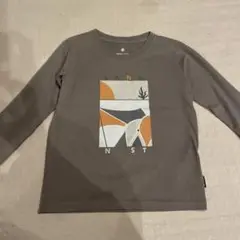 snow peak アートプリント長袖カットソー　130