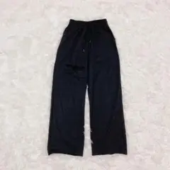 ミニミニストア スウェットダメージパンツ ワイドパンツ ブラック L