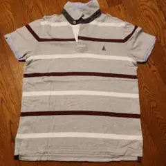 BEAN POLE ストライプ ポロシャツ