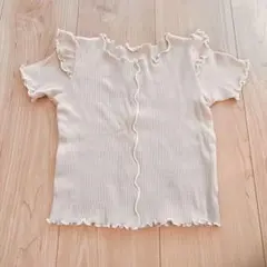 tete a tete フリル トップス くすみピンク80cm