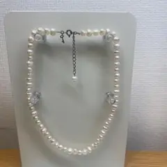 パール調ネックレス 約40cm