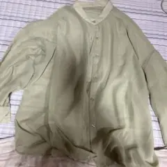 薄い緑の長袖シャツ DK958