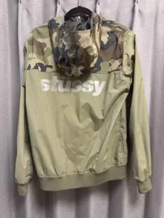 stussy カーキ 迷彩 ナイロンジャケット M