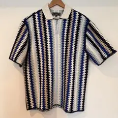 KITH ニットポロ　L KITH キス Tilden Polo Shirt ロゴ刺繍 半袖ニットポロシャツ