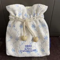 【新品】ロイヤル・コペンハーゲン　巾着ポーチ　しっかりしたタオル生地