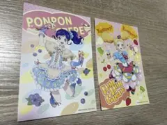 アイカツ! マリオンクレープ　霧矢あおい　冴草きい　ポストカード