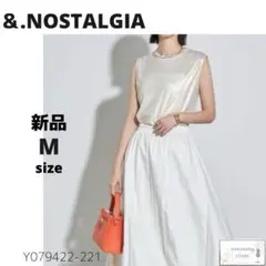 新品 ＆.NOSTALGIA ラメカットノースリプルオーバー トップス 着まわし