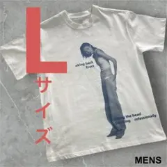 グラフィックプリント ホワイト Tシャツ Lさいず 白